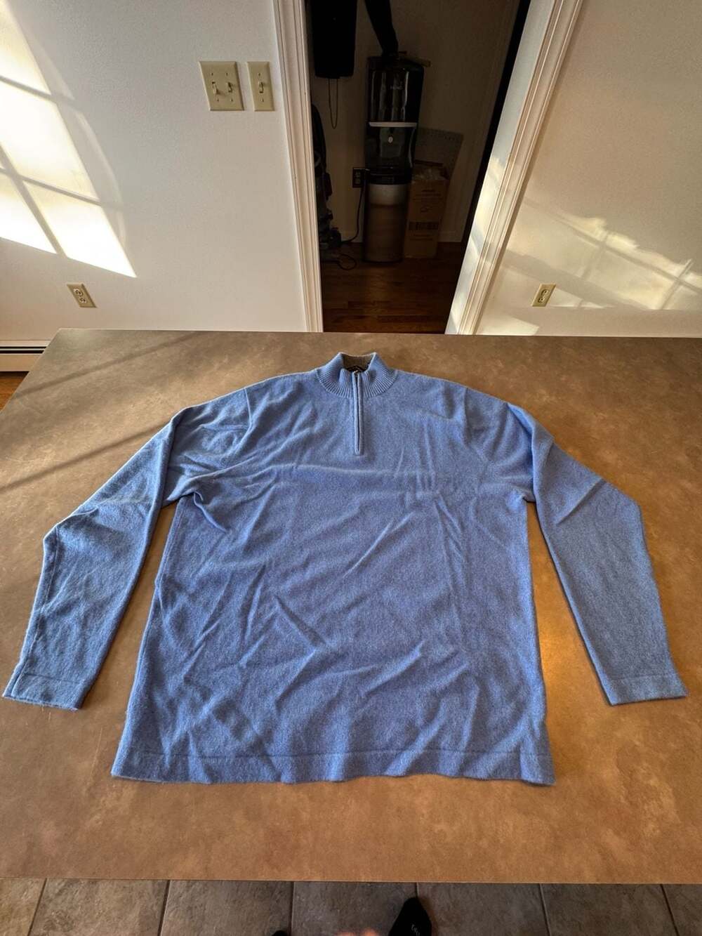 Nike Tiger Woods Long Sleeve Pull Over 1/4 Zip Mens XL Blue